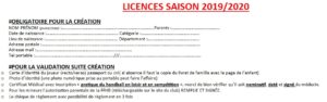 Céation de licences