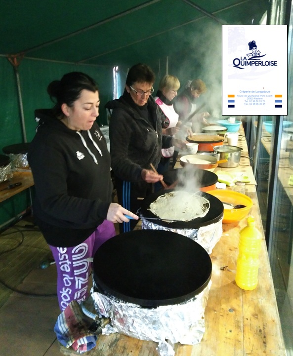 Gros succès samedi pour la vente de crêpes. Merci à tous les bénévoles pour leur implication. Merci à la crêperie Langadoué La Quimperloise 